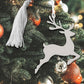 Creative Gifts International - Reindeer Ornament with White Tassel
