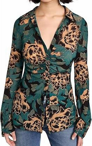 Free People - Camiseta feminina Lucky Shirtee