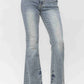 Judy Blue - Tinted Pin Tack Detail Flare Denim