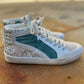 Miim - Women's Kyle Rubber Lace-up Glitter Leather Sneakers