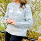 Apricot - Reindeer Mix Cable Sweater