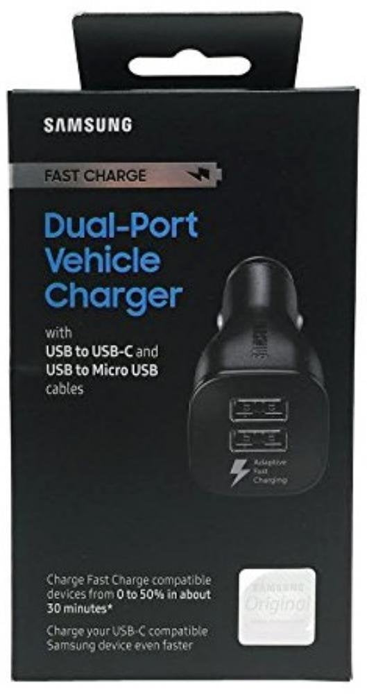Embalagem de varejo do carregador de carro Samsung Fast Charge Dual-Port