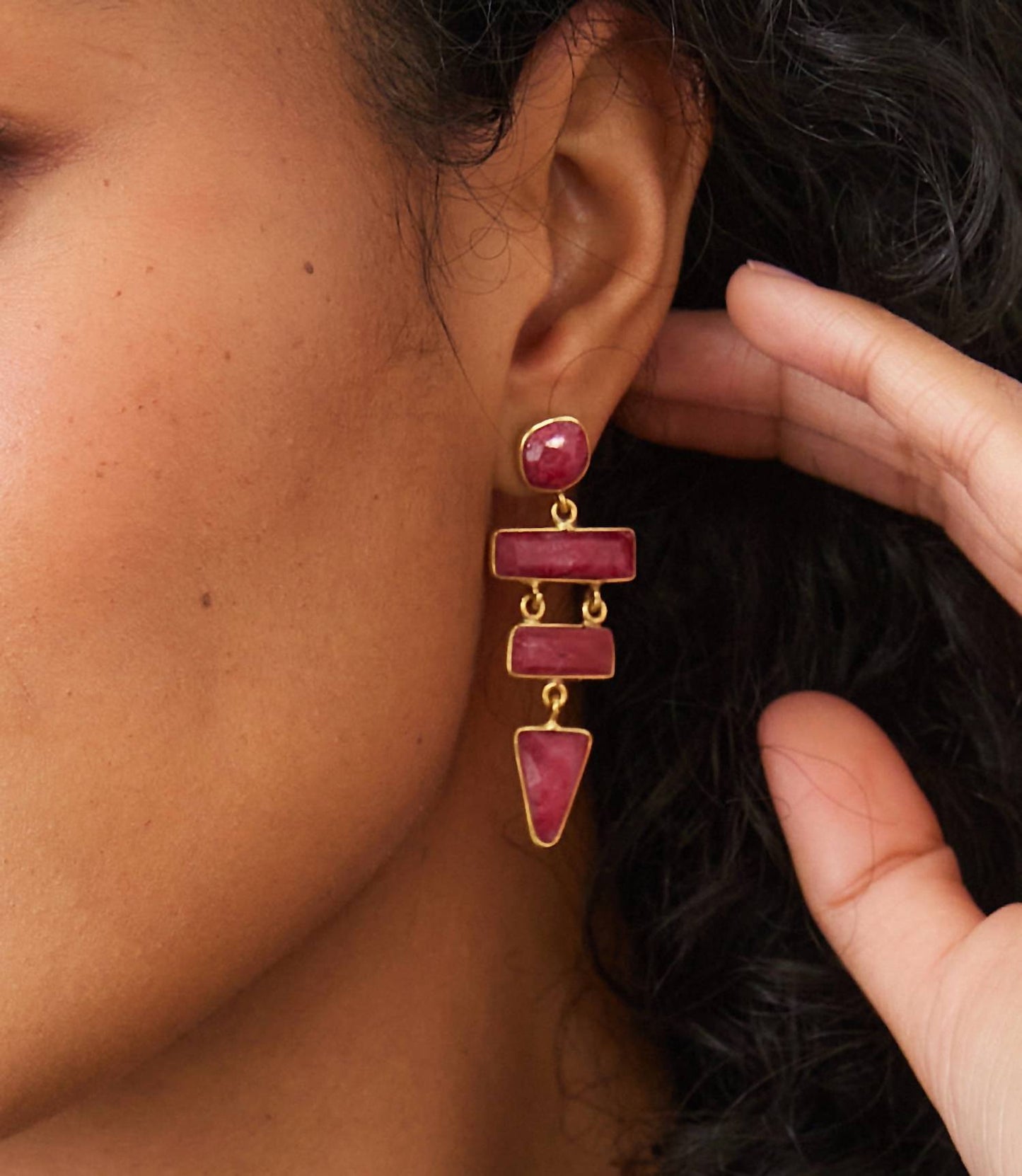 Felix Z - Gemstone Dangle Earrings