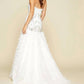 Mac Duggal - Ruffled Rhinestone Embellished Gown