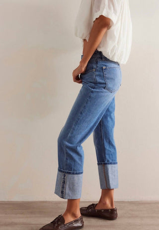 Free People - Calça Jeans Slade Slim Selvedge