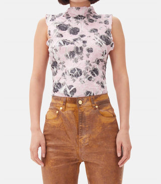 Ganni - Blusa Estampada Floral