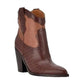 Marc Fisher - Women's Gona Western Leather Heeled Ankle Boot Bootie