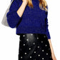 Topshop - Fuzzy Knit Cropped Sweater