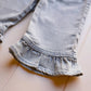 Axel & Rose - Girl's Denim Flare Ruffle Pants
