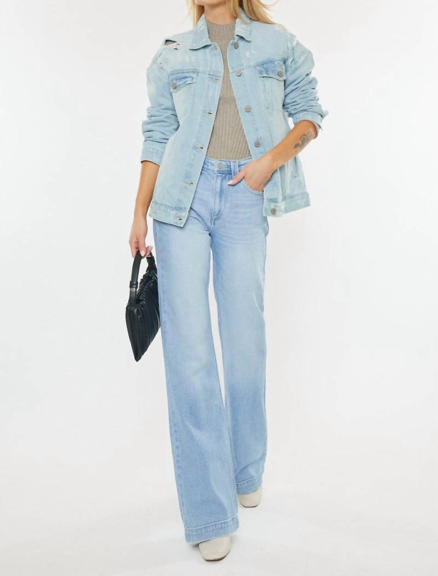 Kancan - Courtni Light Denim Bootcut Jeans