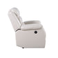 Eilbra - Synthetic Leather Power Motion Recliner - Beige