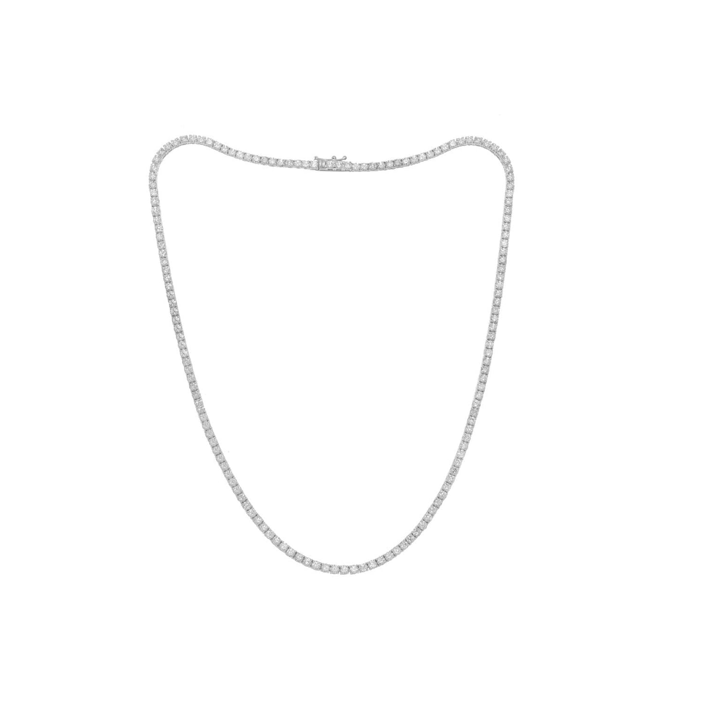 Diana M Jewels - 9.05 Cts Custom Diamond Tennis Necklace