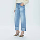 Pistola - Ryder High Rise Cuffed Straight Jeans