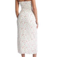 Wayf - Birdie Ruched Strapless Midi Dress