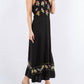 Paparazzi - Linen Blend Embroidered Maxi Dress
