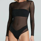 Commando - Chic Mesh Long Sleeve Bodysuit