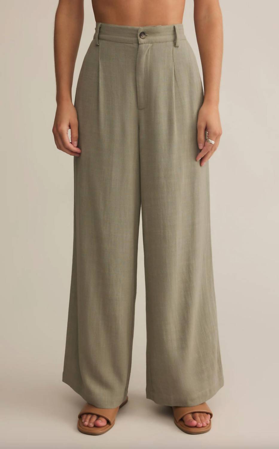 Z Supply - Vista Mid Rise Wide Leg Pants