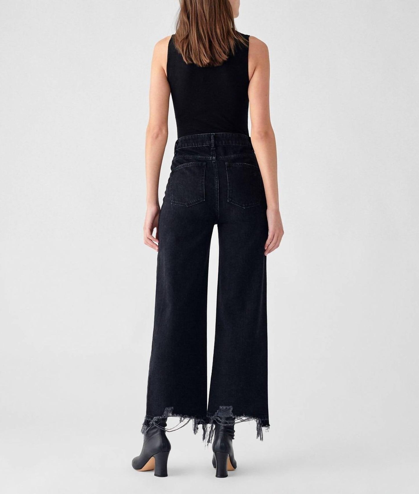 Dl1961 - Women'S - Hepburn Wide Leg Distressed Jean