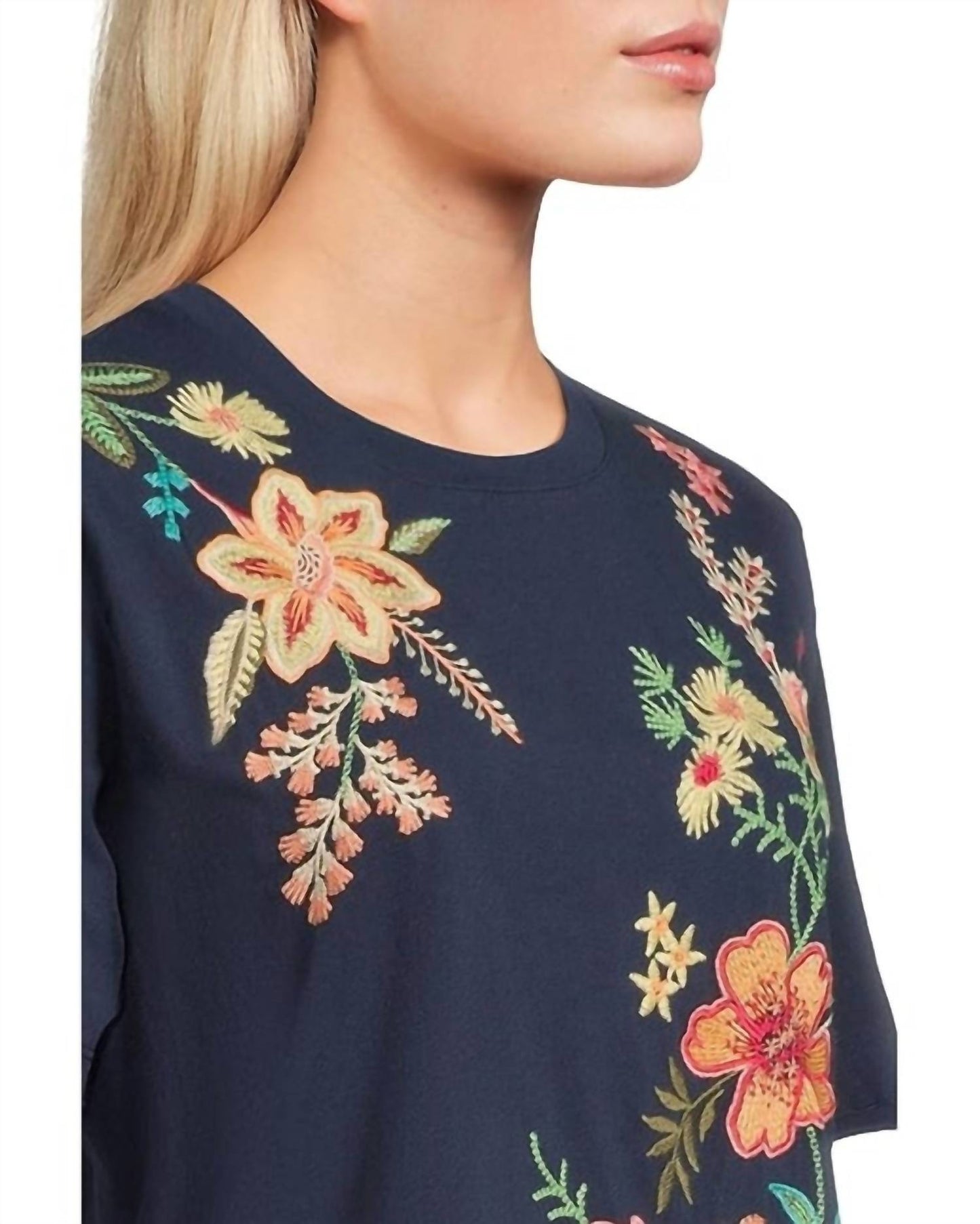 Johnny Was - Women's Raw Seam Tee Plus