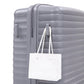 4-Piece PP Spinner Wheel Luggage Set with Cosmetic Case, Light Gray