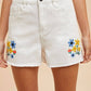 Anniewear - Denim Blossom Shorts