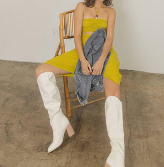 Oasis Society - Botas femininas Stephanie de cano alto