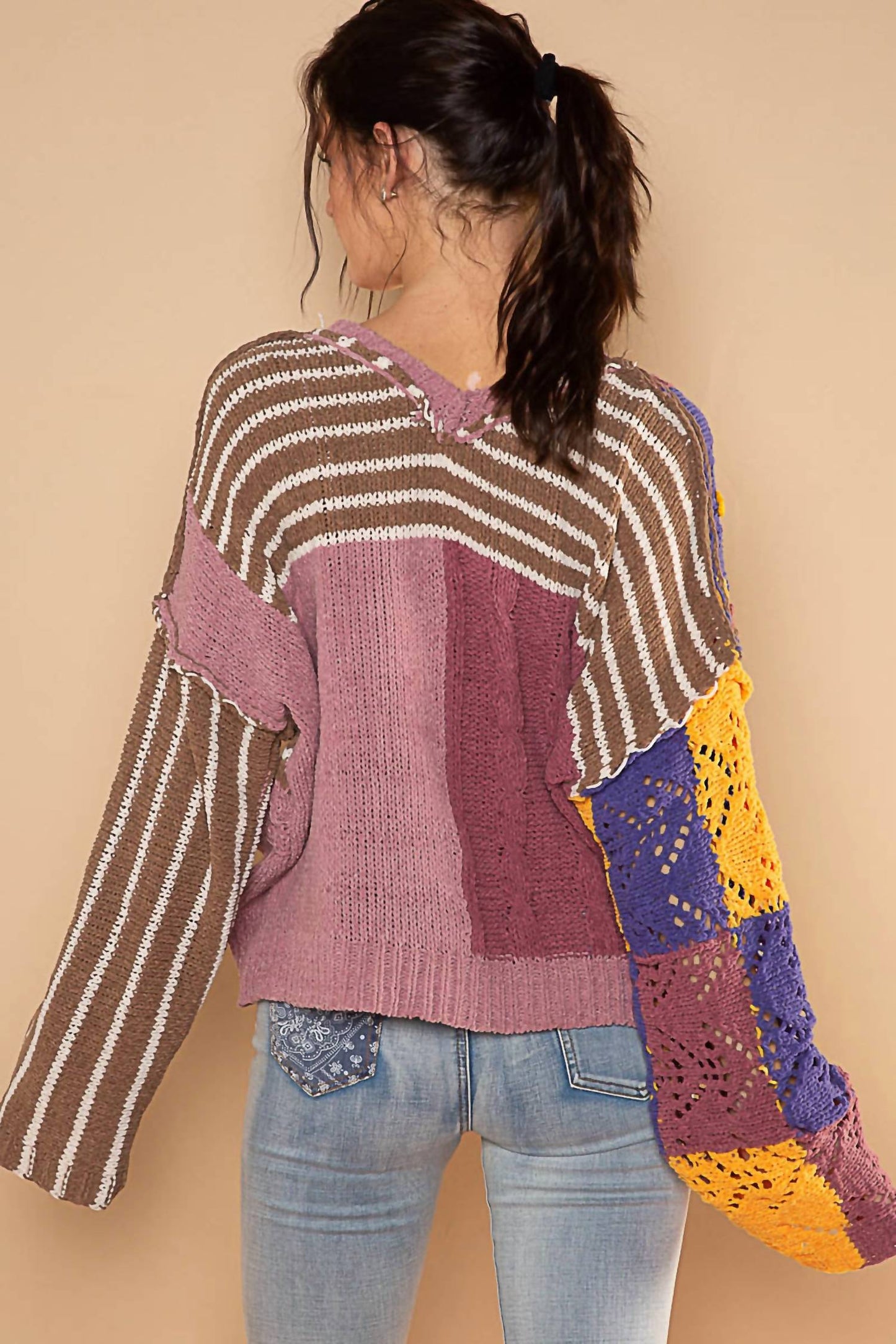 Pol - Chenille Crochet Sweater
