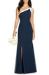social-bridesmaids-one-shoulder-chiffon-gown-size-10-in-midnight