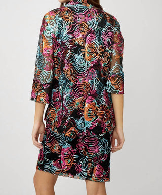 Frank Lyman - Jaqueta com bordado floral na altura do quadril