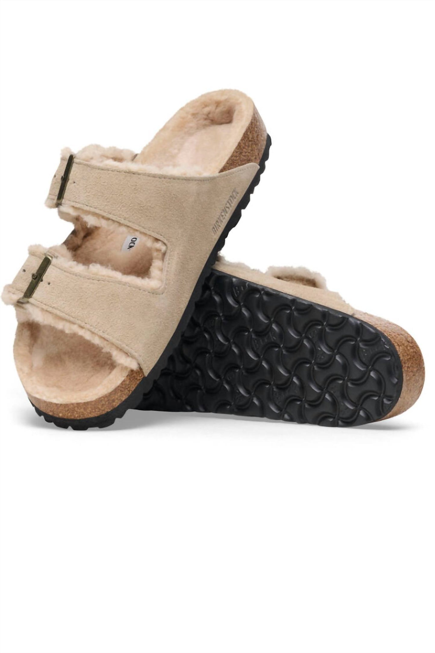 Birkenstock - Unisex Arizona Shearling Suede Sandals