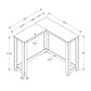 Corner Accent Console Table For Entryway, Contemporary & Modern - Cherry