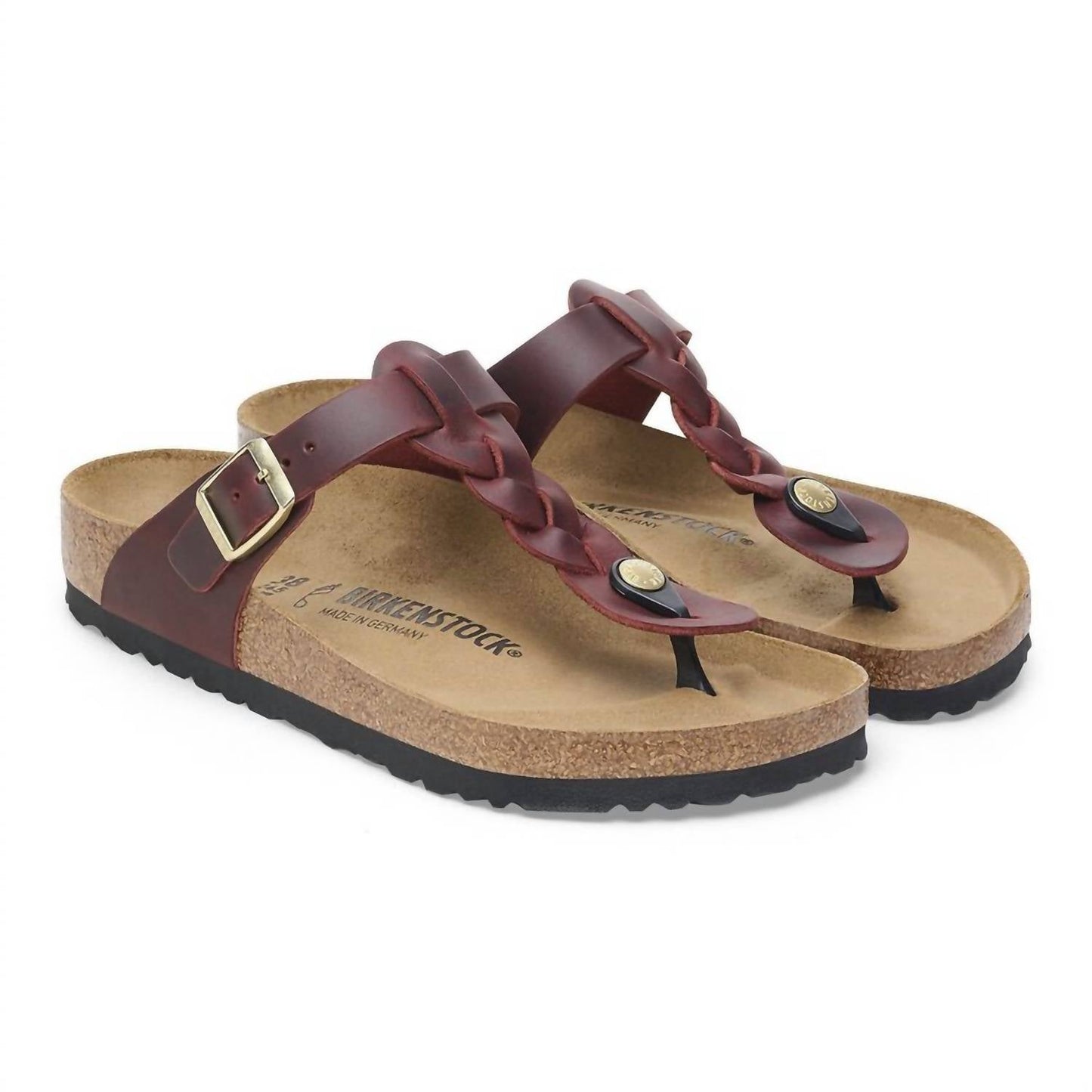 Birkenstock - Women's Gizeh Braided Oiled Leather Sandals