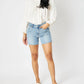 Judy Blue - Cut Off Side Slit Jean Shorts