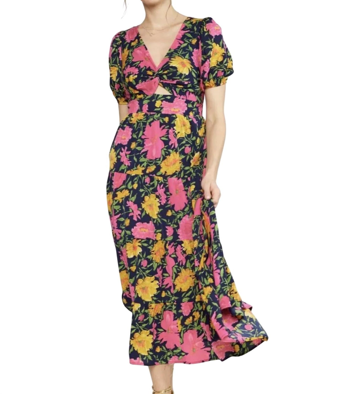 Entro - Floral Print Maxi Dress
