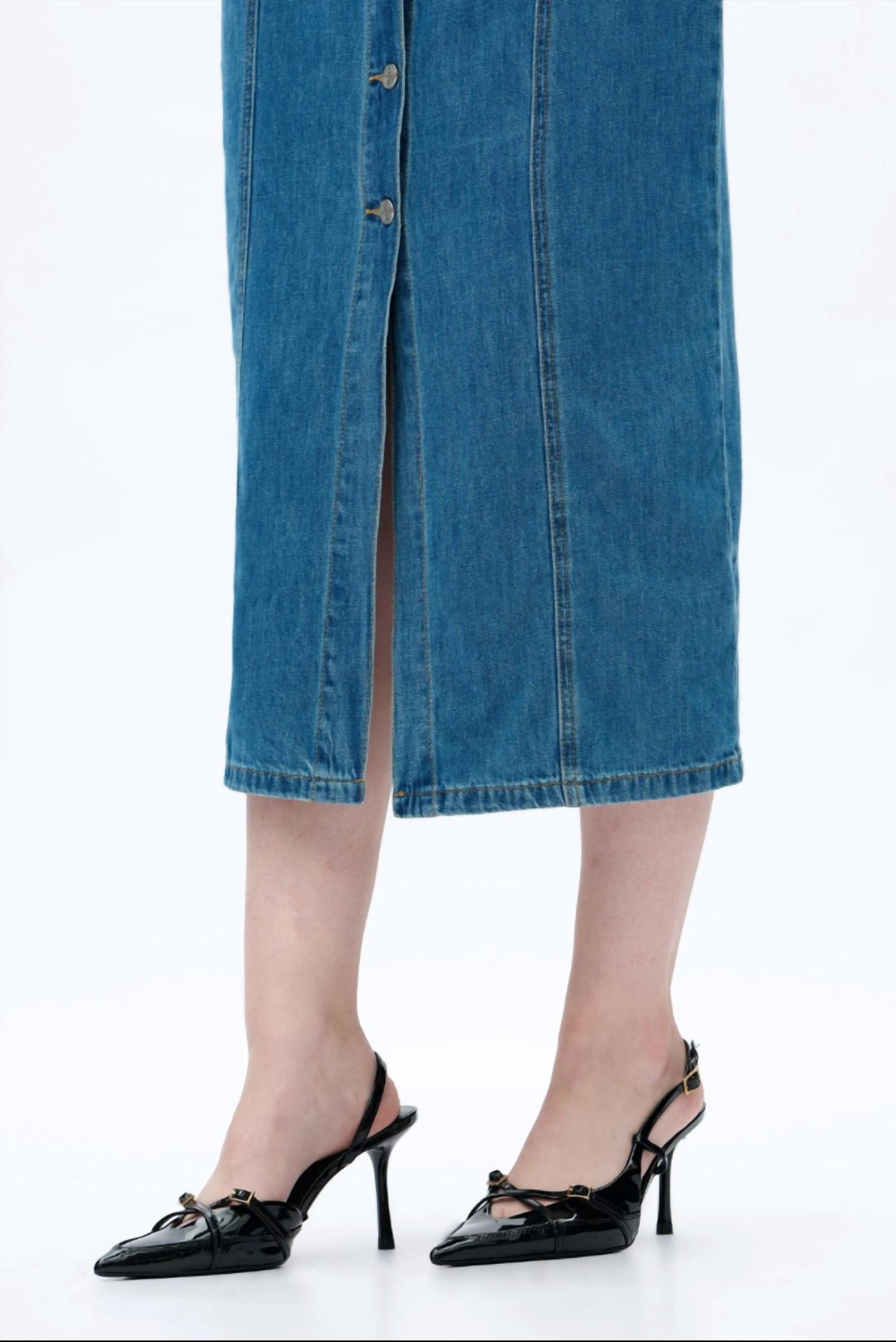 Bayeas - Julia Cardigan Relaxed Fit Denim Dress