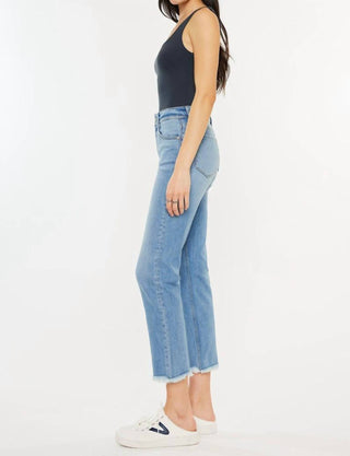 Kancan - Calça Jeans Slim de Cintura Alta