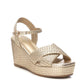 Xti - Women's Metallic Wedge Sandals