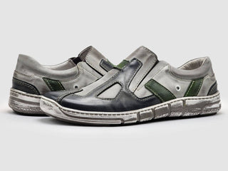 Kcr Group - Sapatos masculinos de couro para uso diário