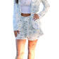 Tcec - Hollis Floral Blazer And Tie-detail Shorts Set