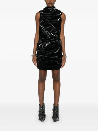 Alexander Mcqueen - Laminated Stretch Jersey Day Dress