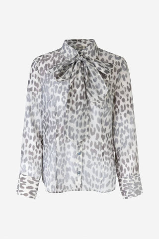 Baum Und Pferdgarten - Blusa Miranda Leopardo com Gravata