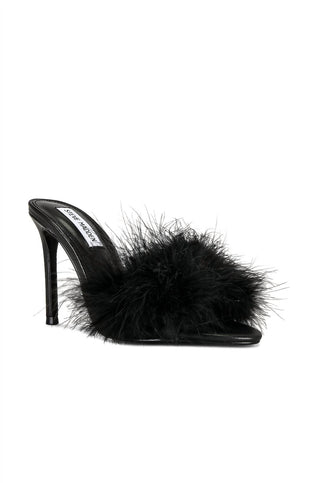 Steve Madden - Women's Spin Leather Hi Feather Heels