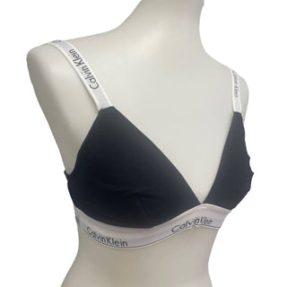 Calvin Klein - Sutiã Triângulo em Mistura de Algodão com Alça Ajustável e Sem Forro