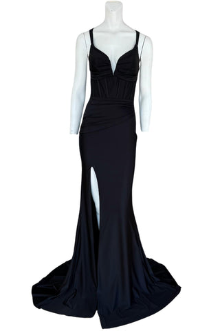Jovani - Vestido de noite longo preto