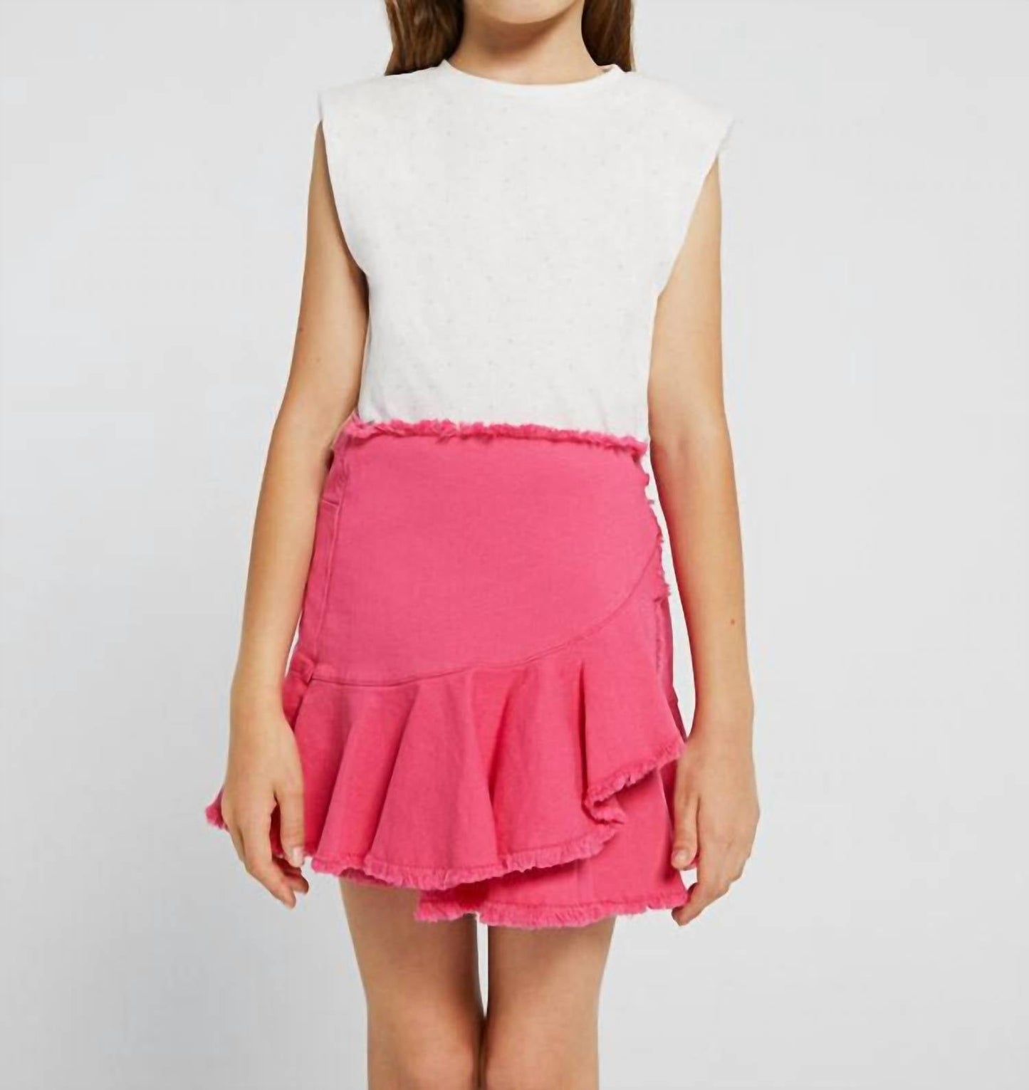 Mayoral - Padded Shoulder Mini Stud Tank Top