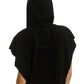 Aviator Nation - Logo Embroidery Sleeveless Crop Hoodie