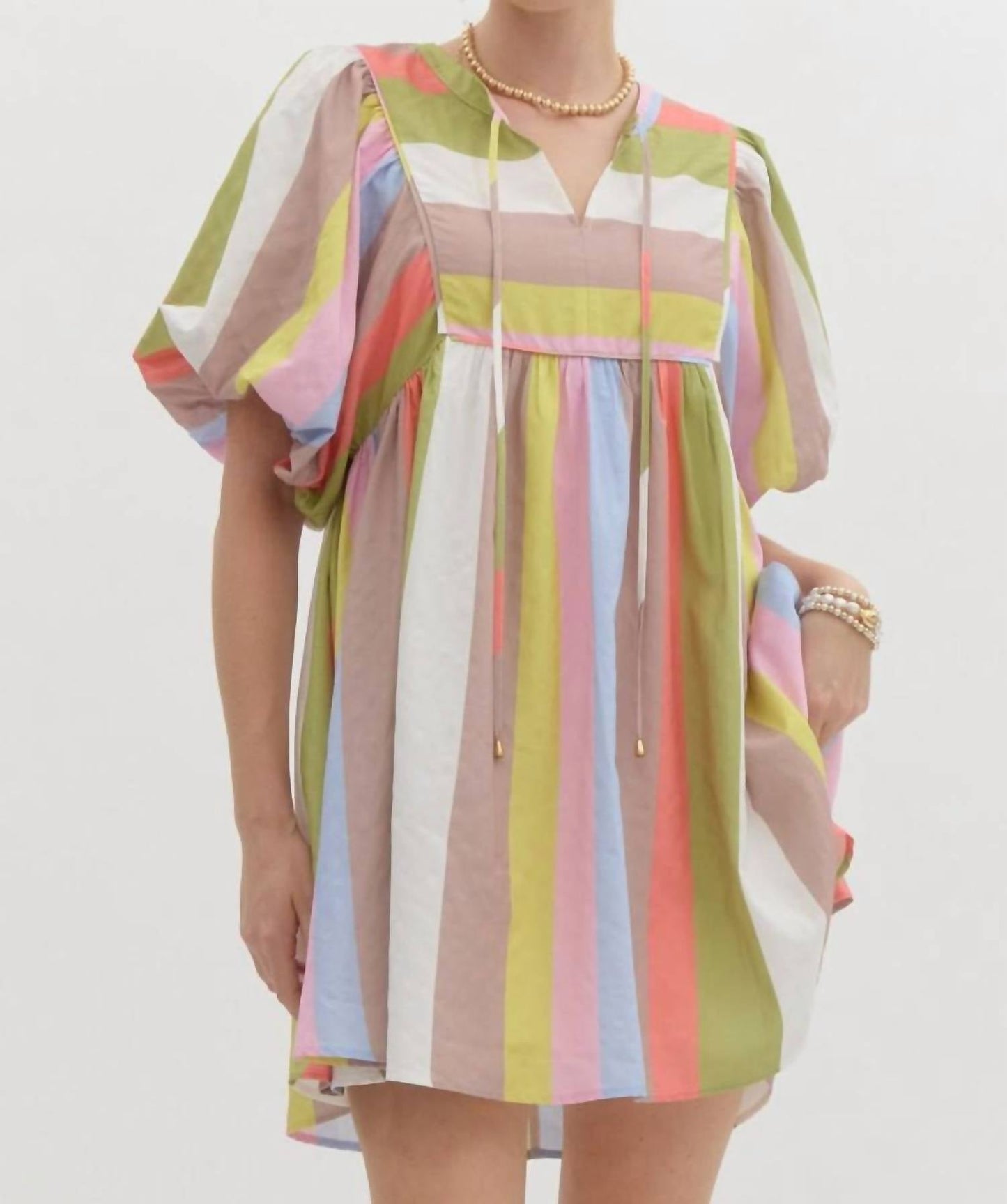Entro - Puff Sleeve Dress
