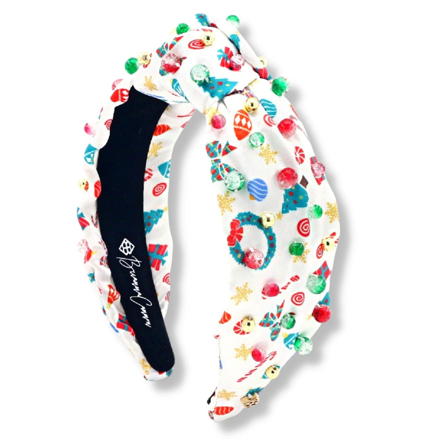 Brianna Cannon - Women's Satin With Christmas Print Headband