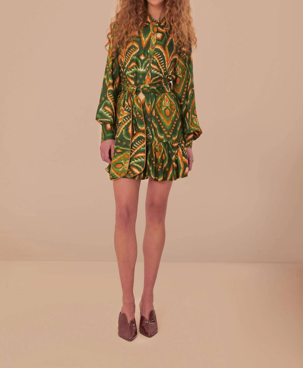 Farm Rio - PINEAPPLE IKAT GREEN MINI