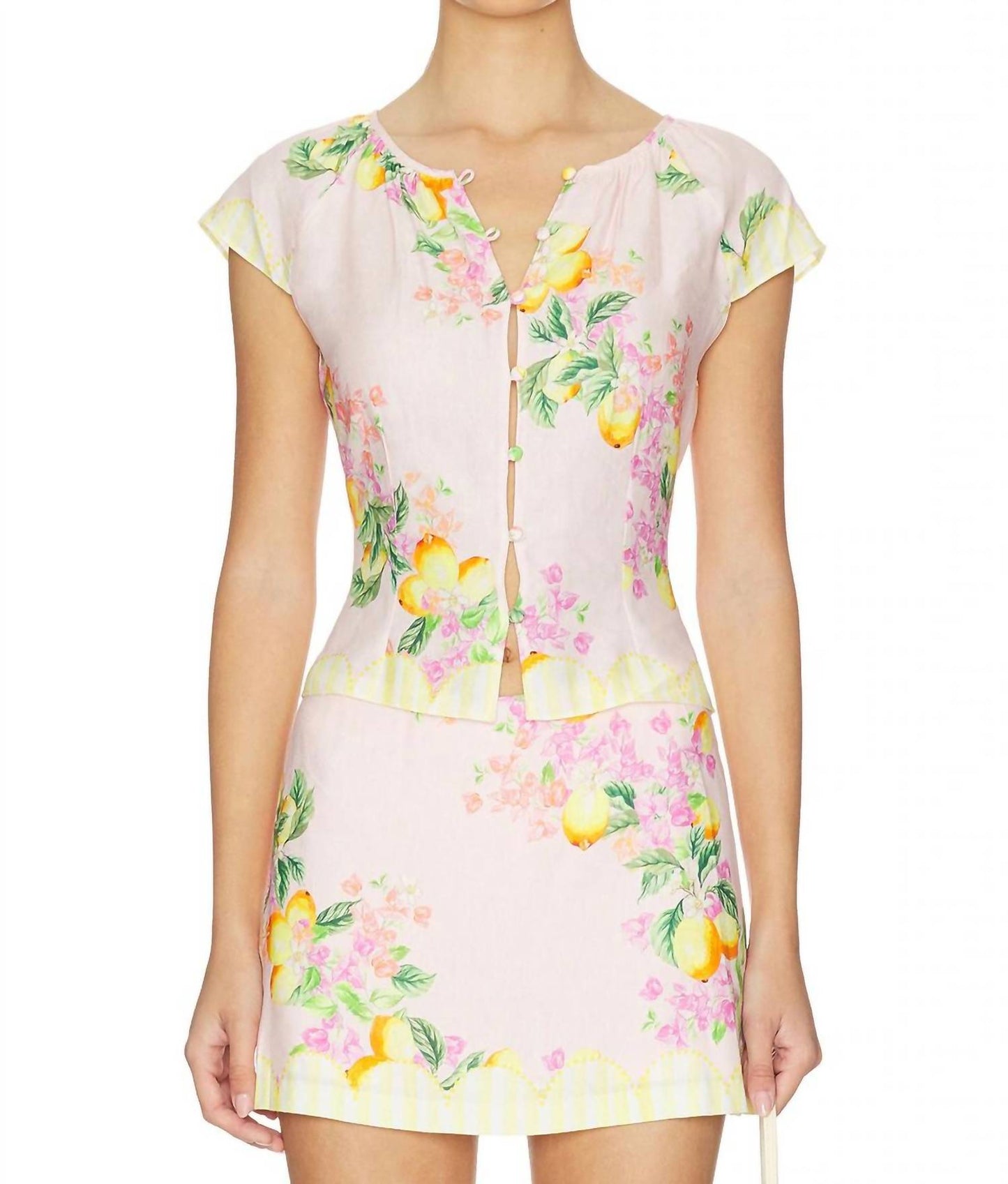 Amanda Uprichard - Pinto Cap Sleeve Top